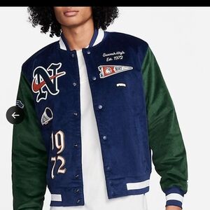 Nike Varsity Jacket Blue Green